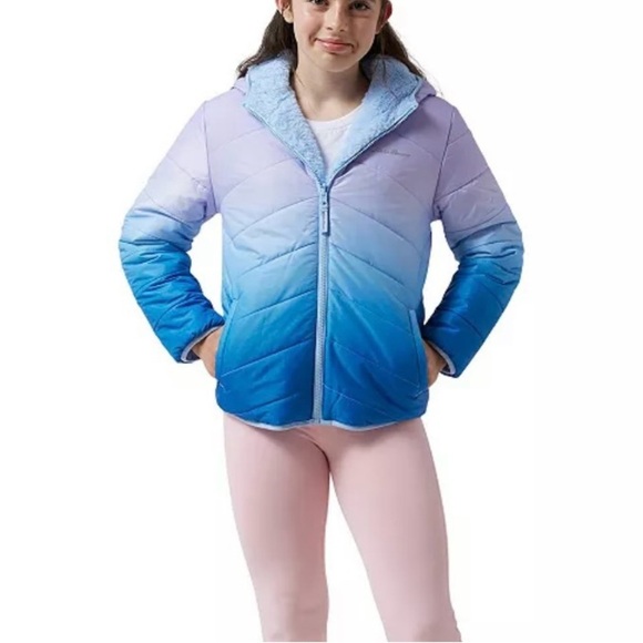 EDDIE BOWER DEER HARBOR REVERSIBLE PUFFER JACKET LAVENDER - XS - Picture 1 of 10